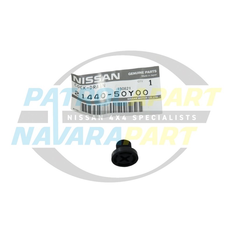 Genuine Nissan Navara D22 & D40 Radiator Drain Tap Screw Cap