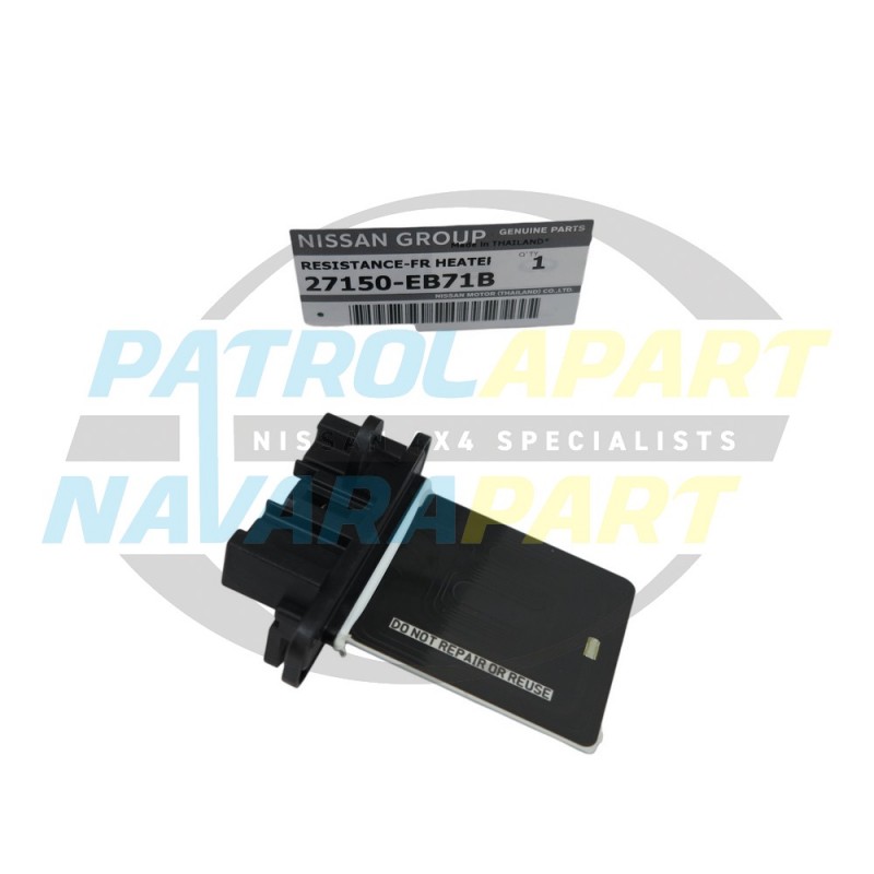 Genuine Nissan Navara D40 Thai YD25 Heater Fan Speed Resistor