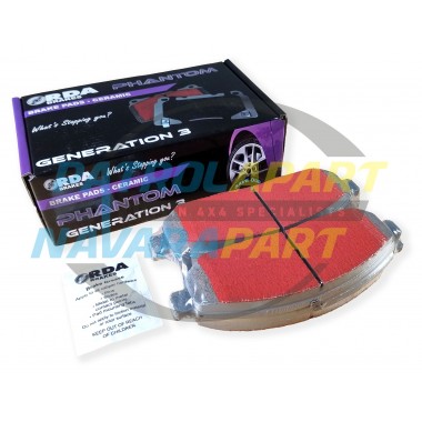 RDA Phantom Premium Front Brake Pads For Nissan Navara D40 (Spanish & Thai) & Pathfinder R51